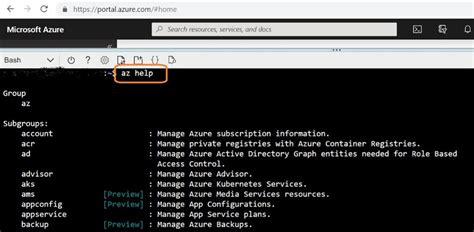 Touch command in azure cli.  Official product documentation for Azure command-line in...