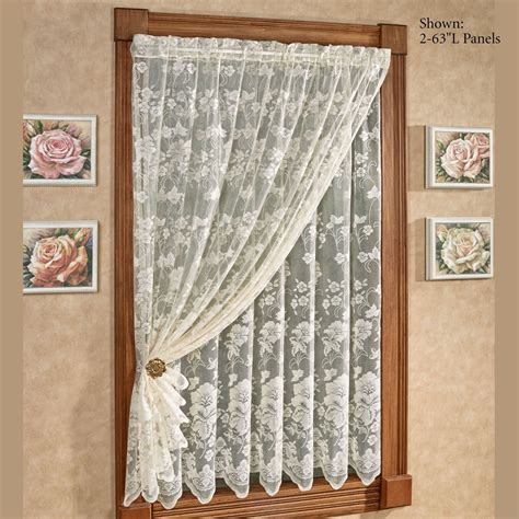 Damask Lace Curtain Panel BN74-00199 - $33 price was $4000 Size. . 
