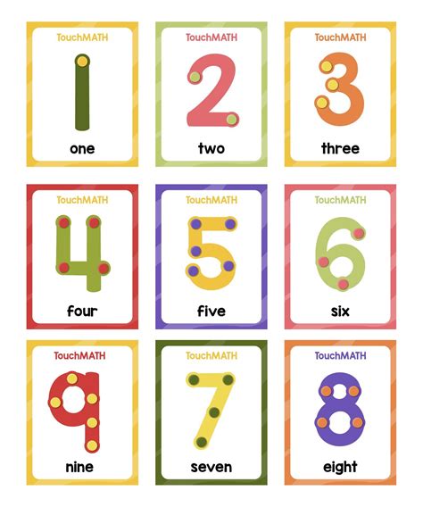 Touchpoint Math Numbers Cards