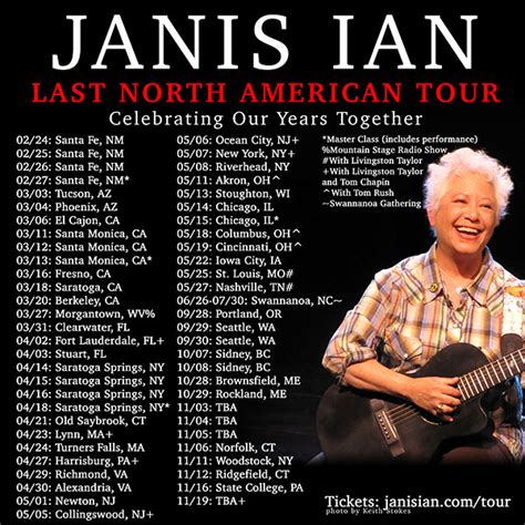 Tour Dates – Janis Ian