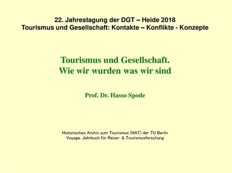 Tourismus Und Gesellschaft Kontakte Konflikte Konzepte …