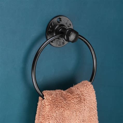 Towel Ring Holder Black - Etsy