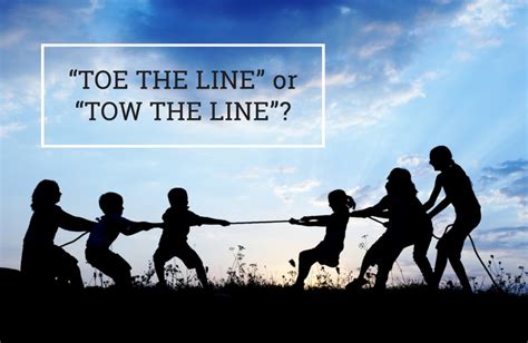 Towing the line. May 25, 2016 · Envision yourself standing in front of a line like the starting line for a race. Such a line need not be particularly fine. What is emphasized here is the straightness of the line. But many people confuse “tread a fine line” with “toe the line” and use the mangled expression “toe a fine line.” See also tow the line. Back to list of ... 