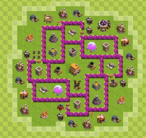 Here would be the bottom designs. Town Hall 6 War Base: This Hybrid Base will safeguard your town-hall first just in the event you are going to push just a piece in trophies it’s going to help since it will not expose every thing readily. Clash of Clans Town Hall 6 Base With Links. DOWNLOAD. Level 6 Town Hall War Layout Link. DOWNLOAD. 