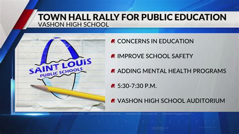 Town hall rally for public education at Vashon High School happening today