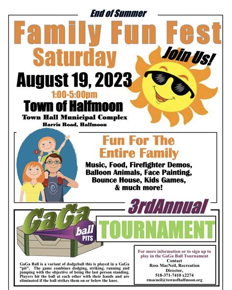 Town of Halfmoon hosts End of Summer Family Fun Fest
