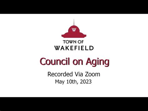 Town of Wakefield Council on Aging Wakefield …