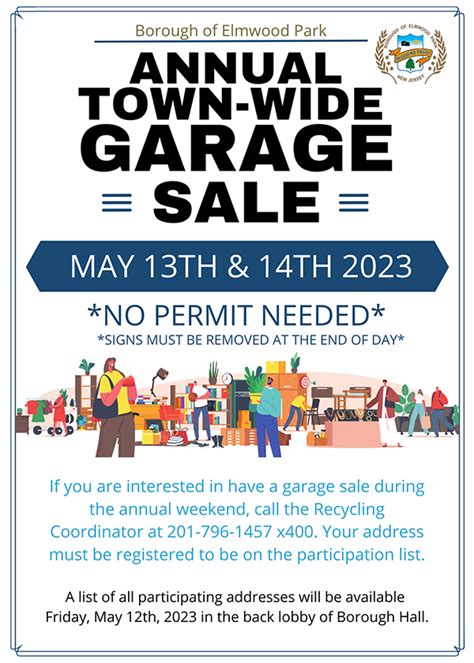 Town Wide Garage Sales. Begins: 5/4/2024 Ends: 