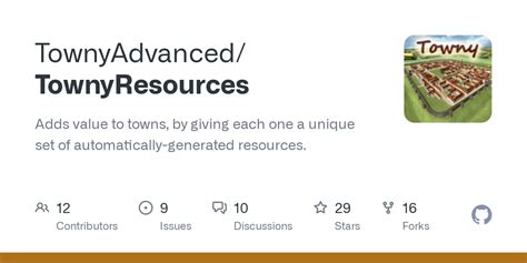 TownyAdvanced/TownyResources - Github