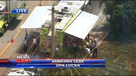 Toxic ammonia leak contained in Opa-locka warehouse