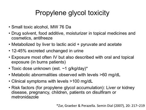 Toxicity of Propylene Glycol - InspectAPedia