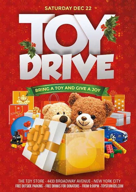 Toy Drive Poster Template