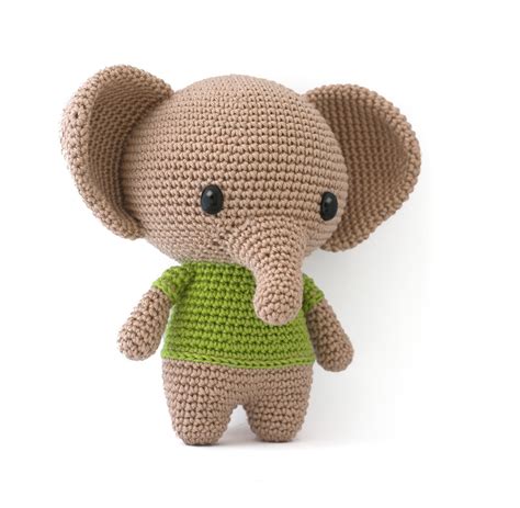 Toy Patterns by DIY Fluffies Joe the elephant crochet pattern