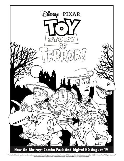 Toy Story Coloring Pages + Toy Story of Terror - Pinterest