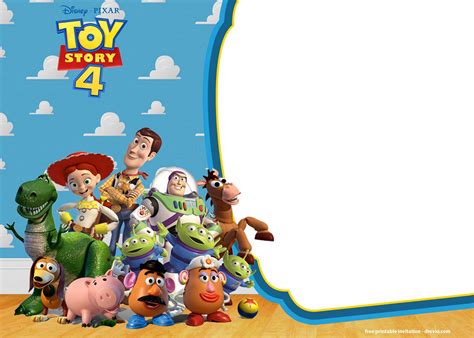 Toy Story Free Invitation Templates
