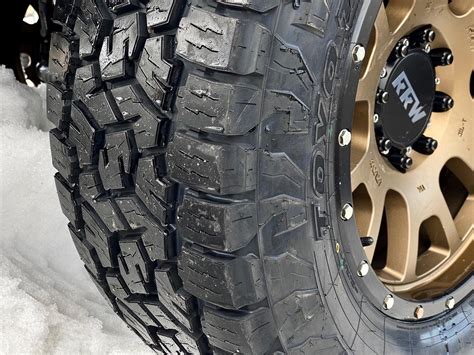 The BFGoodrich ko2 snow rating is 3PMSF, and with its longer tread blocks, it performs well on deep and light snow. However, its ice traction is slightly less than AT3. The Toyo Open Country AT3 snow rating is also 3PMSF, but its traction on light and deep snow is slightly less than ko2, but its ice traction is great.