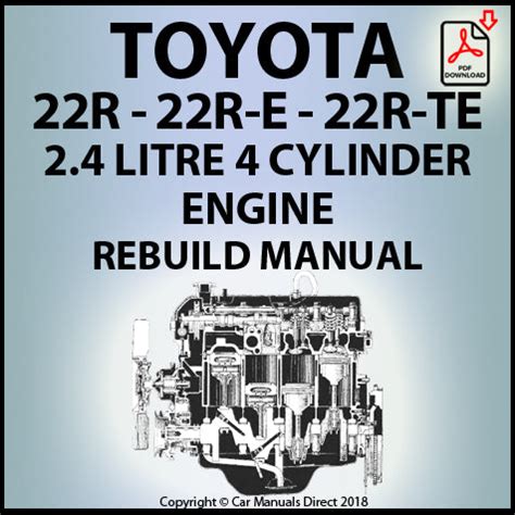 Toyota 22r e engine shop manual 1983 1995. - Kenmore 80 series washer user manual.