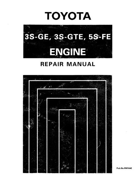 Toyota 3sge 3sgte 5sfe motor manual de reparación de servicio completo. - Cara reset printer canon mp258 secara manual.