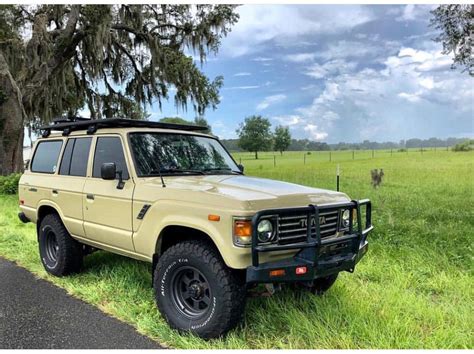 1989 Toyota Land Cruiser. 172,455 mi • 6 Cylinder • Gold. $ 31,500. or $474 /mo. This car is a GEM. Here's a list of the upgrades and features: Brand new OEM antenna - works perfectly!--. Brand new OEM battery tray-- Brand new OEM front bumper;-- Brand new OEM rear bumper;-…. Private Seller. ( 390 miles away). 