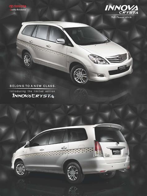 Toyota Innova Crysta Brochure PDF Automotive Industry