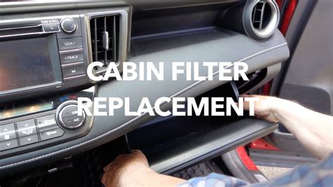 Toyota Rav4 01 to 05 Cabin Air Filter Replacement - YouTube