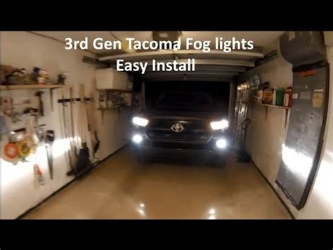 Toyota Tacoma 3rd gen SR fog light installation - YouTube