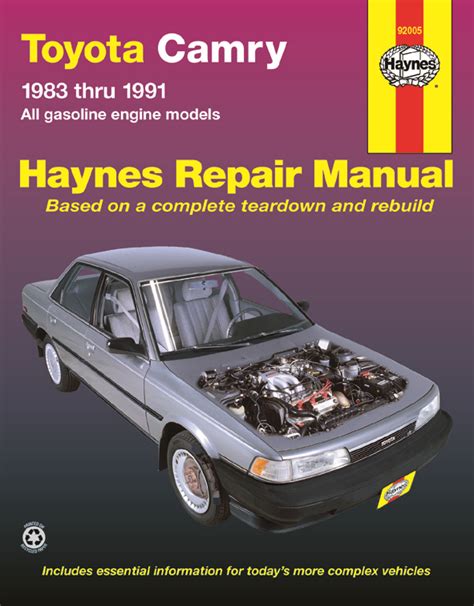 Toyota camry 1983 1990 haynes repair manual. - Rapports judiciaires révisés de la province de québec.