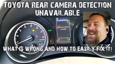 There are limitations to the function, detection and range of the monitor. See Owner’s Manual for additional limitations and details. 3. Do not rely exclusively on the Rear Cross-Traffic Alert system. Always look over your shoulder and use your mirrors to confirm rear clearance. There are limitations to the function, detection and range of .... Toyota camry rear camera detection unavailable