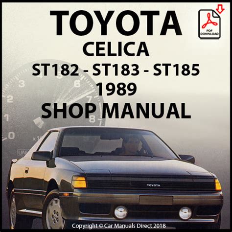 Toyota celica st184 st185 st165 1989 1999 manual de reparación. - El significado de cor en san agusti n.