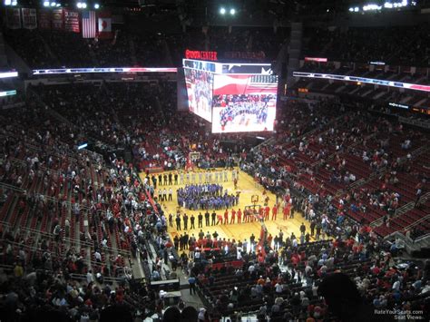 The floor level in Toyota Center consists of Section A, Sectio