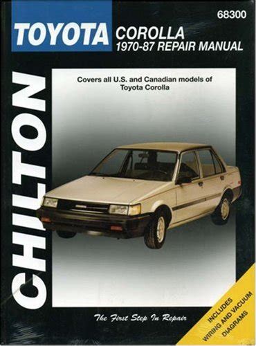 Toyota corolla 1970 87 chilton total car care series handbücher. - Polymer chemistry an introduction 3rd edition.
