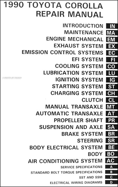 Toyota corolla 1990 2e repair manual. - Bibliothèque de la compagnie de jésus..