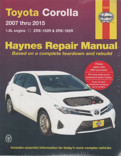 Toyota corolla 2015 repair manual and australia. - 1991 fleetwood wilderness travel trailer owners manual.