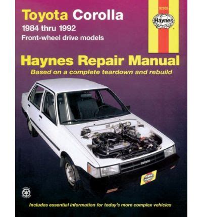 Toyota corolla 84 93 manual de reparación. - Debates históricos para el nuevo milenio.