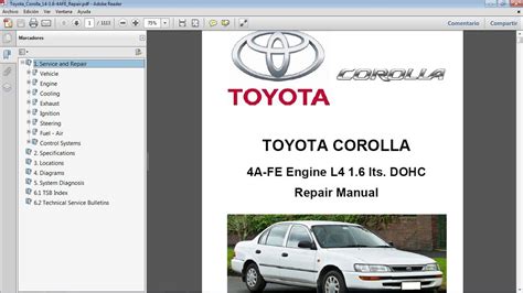 Toyota corolla repair manual 4a fe. - Manual de albañilería y autoconstrucción i.