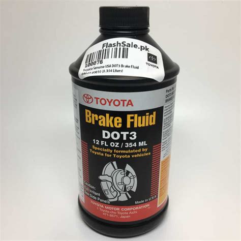 item 7 GENUINE DOT 3 Brake Fluid 12 fl. oz Pack of 2 00475-1BF03 for Toyota Lexus Scion GENUINE DOT 3 Brake Fluid 12 fl. oz Pack of 2 00475-1BF03 for Toyota Lexus Scion. $29.88. Almost gone Free shipping. See all 24 - listings for this product. Ratings and Reviews. Learn more. Write a review. 4.8.