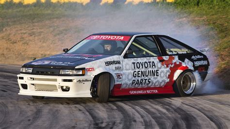 Toyota drift cars. A fierce straight-six growl filled the roll-caged cabin as the Toyota Supra accelerated sideways, its 600 horsepower easily reconstituting the rear tires into smoke and rubber particles. Drifting ... 
