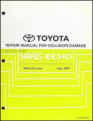 Toyota echo collision body repair manuals. - La guía del prentice hall 1999 2000 para la facultad de finanzas.