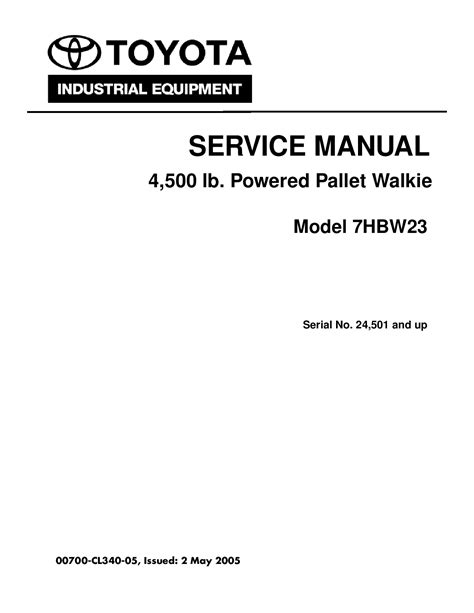 Toyota electric truck model 7hbw23 manual. - Vaccine safety manual for concerned families and health practitioners 2nd edition guide to immunization risks.