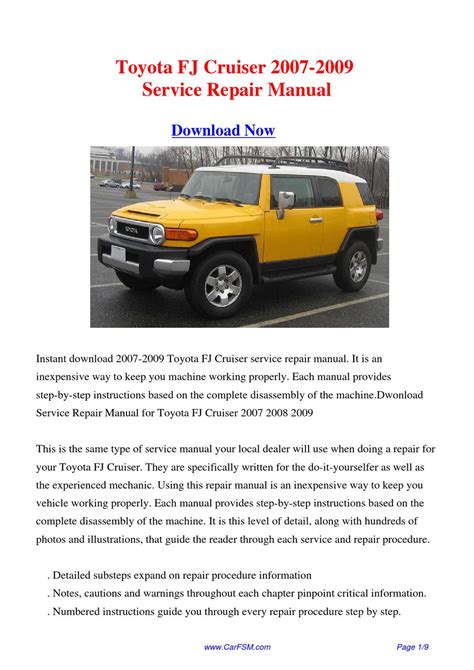 Toyota fj cruiser shop manual 2008 onward. - Academic culture a students guide to studying at university 2nd edition book.