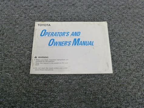 Toyota forklift operator and owner manual fgu 25. - Service manual for rzr 900 xp.