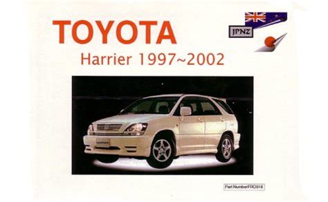 Toyota harrier 97 02 owners handbook. - Mazda 323 1985 repair service manual.