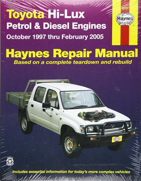Toyota hi lux p d automotive repair manual 97 05 haynes automotive repair manuals. - Manual de servicio de la incubadora ohmeda care plus.