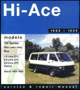 Toyota hiace van 1983 1989 yh lh workshop manual campervan. - Icc residential building code study guide.