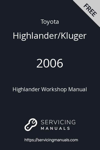 Toyota highlander repair manual 2006 4 cyclinder. - Suzuki swift zc71s service manual english.