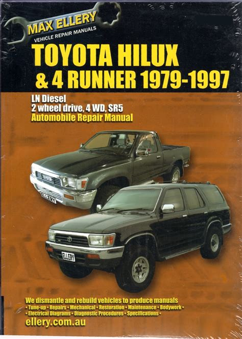 Toyota hilux 4 runner diesel 1979 1997 auto repair manual ln diesel en. - Yamaha 92 98 timberwolf 2x4 service manual and owners manual yfb250 2wd atv workshop shop repair manual.