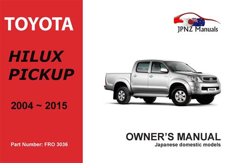 Toyota hilux d4d user manual thai. - Kymco mxu 2005 300 250 atv service manual.