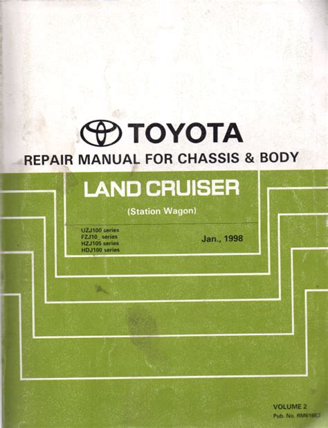 Toyota land cruiser hdj100 repair manual. - Manuale del catalogo ricambi per escavatore hitachi ex45 2.