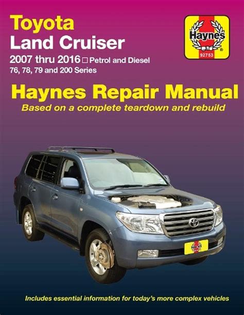 Toyota land cruiser petrol diesel automotive repair manual 2007 2015. - Absolute differentialkalkül und seine anwendungen in geometrie und physik.