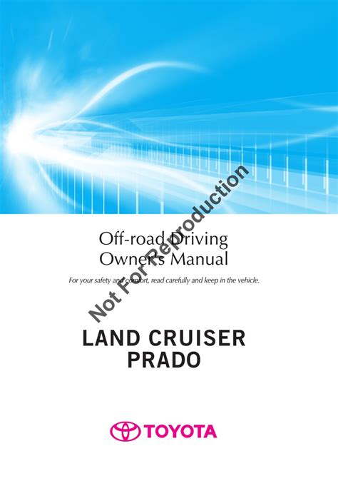 Toyota land cruiser prado 2015 owners manual. - Download del manuale di servizio di ssangyong rexton.